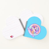 Schattige GamerGirl Kawaii Hond &Hoofdtelefoon Bab Notitieboek (Binnen)