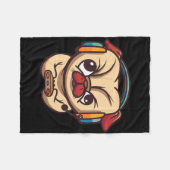 Schattige Gaming Hond Videogame PC Computer Videog Fleece Deken (Voorkant (Horizontaal))