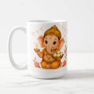 Schattige Ganesha Diya Modak Ganesh Chaturthi Koffiemok