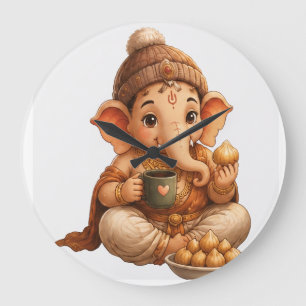 Schattige Ganesha Ganesh Chaturthi-festival Grote Klok