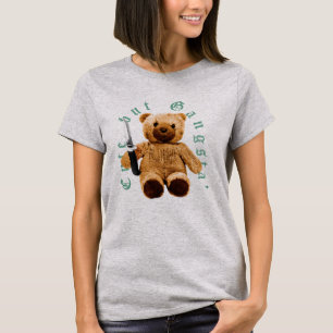 Schattige Gangster Teddybeer T-shirt