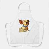 Schattige gapende Chihuahua cartoon Schort (Voorkant)