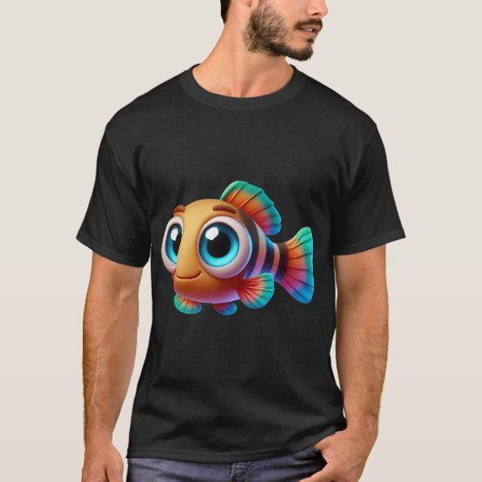Schattige Gar Vis T-shirt (Voorkant)