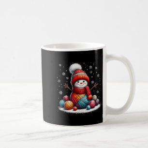 Schattige garen sneeuwman quilter kerst haak breie koffiemok