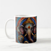 Schattige Garnesh God Blue Mozaïek Glas in lood Koffiemok (Links)