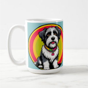 Schattige Geanimeerde Puppy met Halsband Koffiemok