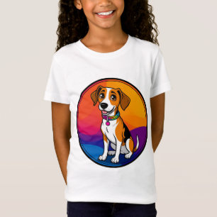 Schattige Geanimeerde Puppy met Halsband T-shirt
