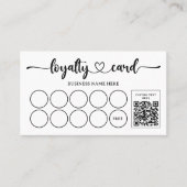 Schattige gebak Bakkerij Coffee Shop QR Code Klantenkaartje (Voorkant)