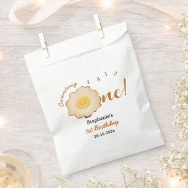 Schattige gebakken ei 1e verjaardag bedankzakje