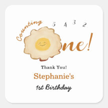 Schattige gebakken ei 1e verjaardag