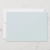 schattige geboortekaart met witte letters aankondiging (Achterkant)