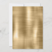 Schattige geborsteld goud faux zilver glitter kers kaart (Achterkant)