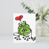 Schattige gebroken hart, antivalentijnskikker feestdagenkaart (Staand voorkant)