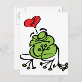 Schattige gebroken hart, antivalentijnskikker feestdagenkaart (Voorkant / Achterkant)