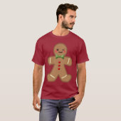 Schattige Gebruine Man T-shirt (Voorkant volledig)
