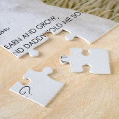 Schattige gedicht Wil je mijn peetouders zijn Foto Legpuzzel (Zijkant)