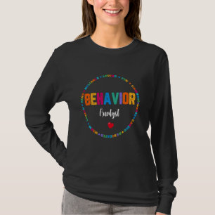 Schattige gedragsanalist ABA Therapist Behaviour S T-shirt