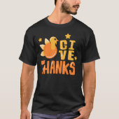 Schattige Geef Bedankt Turkije T-shirt (Voorkant)