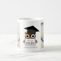 Schattige Geeky Afstudeeruil Twee Foto Afstudeerbe
