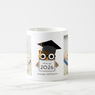 Schattige Geeky Afstudeeruil Twee Foto Afstudeerbe Koffiemok