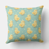 Schattige geel Baby Duck Kinder kamerpatroon Kussen (Achterkant)