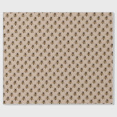 Schattige geel Bee Pattern Wrapping Papier (Vlak)