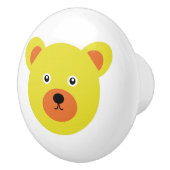 Schattige geel Beer Keramische Knop (Rechts)