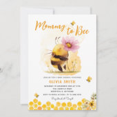 Schattige Geel Bijen Daisy Mama Naar Bijen Baby sh Kaart (Voorkant)