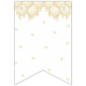 Schattige Geel Bijenhoning Eerste Bijendag Vlaggetjes (Eerste vlag)