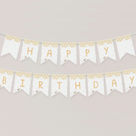 Schattige Geel Bijenhoning Eerste Bijendag Vlaggetjes