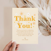 Schattige Geel Daisy Verjaardag Bedankkaart