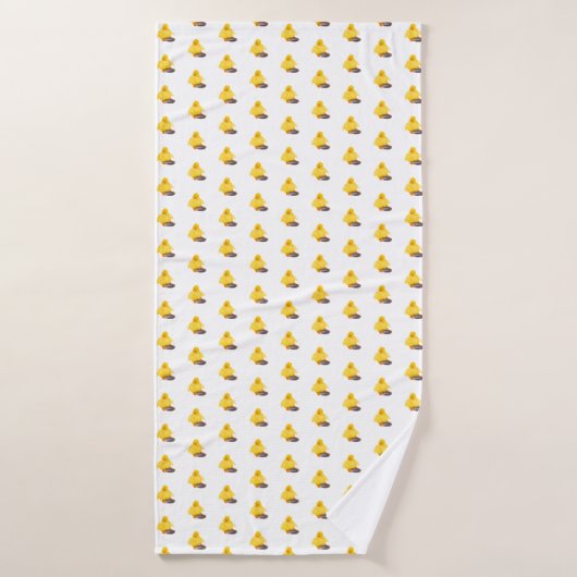 Schattige geel eendenbadhanddoek badhanddoek (Badhanddoek)