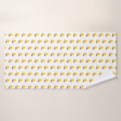 Schattige geel eendenbadhanddoek badhanddoek (Badhanddoek)