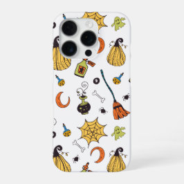 Schattige geel en groen Boo Halloween Hoesje iPhone 16 Pro Hoesje