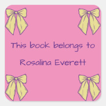 Schattige Geel en Roze Bows Meisjes Namen Kinder