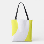 Schattige Geel en Wit Tote Bag (Achterkant)