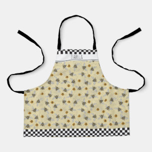 Schattige Geel en Zwart Honingbij Kinder Tuinieren Schort