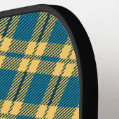 Schattige geel geruit Pro Pickleball Paddle (Links Detail)