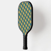 Schattige geel geruit Pro Pickleball Paddle (Links)