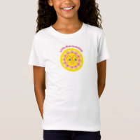 Schattige Geel Happy Sunshine Meisje T-shirt