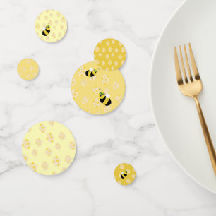 Schattige geel hommels en honingraat Baby shower Confetti