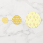 Schattige geel hommels en honingraat Baby shower Confetti (Achterkanten)