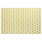 Schattige geel kuikenpatroon stof (Yard (91,4 cm))