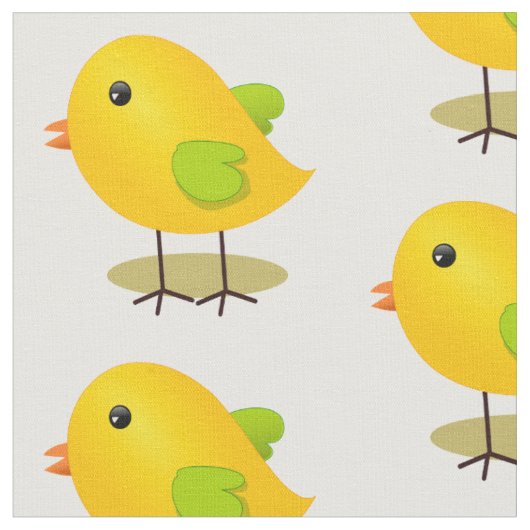 Schattige geel kuikenpatroon stof (Close Up)