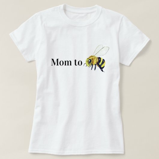 Schattige geel mam om honing bij nieuwe moeder t-s t-shirt (Design voorkant)