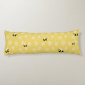 Schattige Geel Mammie naar Bijen Baby shower Gift Lichaamskussen (Achterkant)
