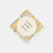 Schattige geel pastel Abstract aangepaste Vrijgeze Servet (Hoek)