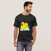 Schattige Geel Rubber Ducky Gift Grappig Eend Surf T-shirt (Voorkant volledig)