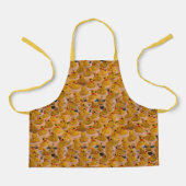 Schattige geel rubber eenden dierenpatroon schort (Voorkant)