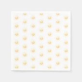 Schattige Geel Waterverf Sunshine Boho Whimsical Servet (Voorkant)